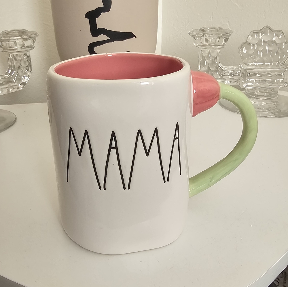 This is a Rae Dunn "Mama" ceramic coffee mug